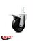 Service Caster 4 Inch Hard Rubber Swivel 7/8 Inch Square Stem Caster with Total Lock Brake SCC SCC-SQTTL20S414-HRS-78 - alternate 2